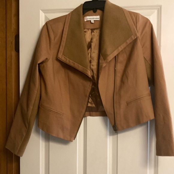 G by Giuliana Jackets & Blazers - G by Giuliana Rancic faux suede crop jacket womens medium tan
